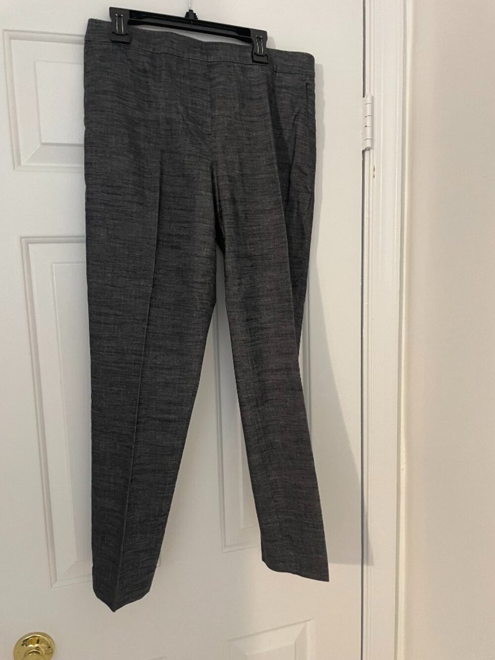 Theory charcoal grey cropped pants